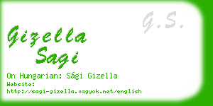 gizella sagi business card