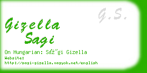 gizella sagi business card